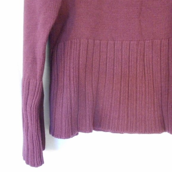 J. Jill Burgundy Sweater cotton blend lightweight - Picture 4 of 8